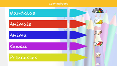Emulate iPhone app Coloring Pages & Coloring Book using MyAndroid
