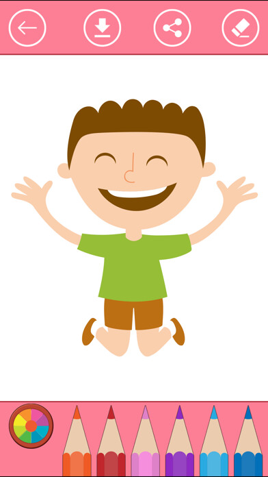Emulate iPhone app Coloring Pages for Boys, Coloring Book For Kids using MyAndroid