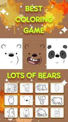 Emulate Android APK Coloring Pages For Kids : We Bare Bears Edition