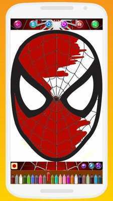 Emulate Android APK Coloring Pages For Spiderman Superhero