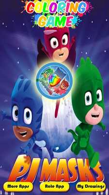 Emulate Android APK coloring PJ heroes Masks game