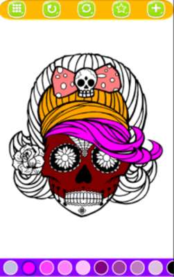 Emulate Android APK Coloring Skulls Mandala : New Version 2018