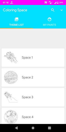 Run android online APK Coloring Space from MyAndroid or emulate Coloring Space using MyAndroid