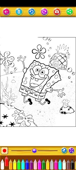 Run android online APK Coloring Sponge And Sea Animal from MyAndroid or emulate Coloring Sponge And Sea Animal using MyAndroid