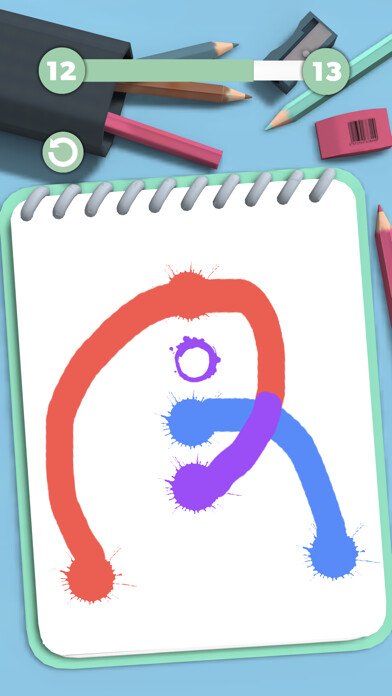 Emulate iPhone app Color Line Puzzle using MyAndroid