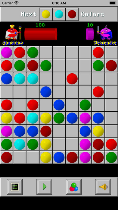 Emulate iPhone app Color Lines GO using MyAndroid