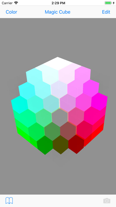 Emulate iPhone app Color Magic Cube using MyAndroid