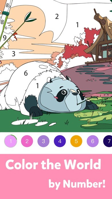 Emulate iPhone app Color Master - Color by Number using MyAndroid