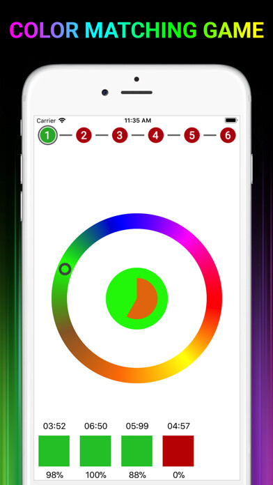 Emulate iPhone app Color Matching Brain Game using MyAndroid Emulate iPhone app Color Matching Brain Game using MyAndroid