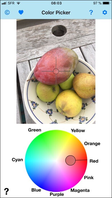 Emulate iPhone app Color Mate - Colour blind help using MyAndroid Emulate iPhone app Color Mate - Colour blind help using MyAndroid