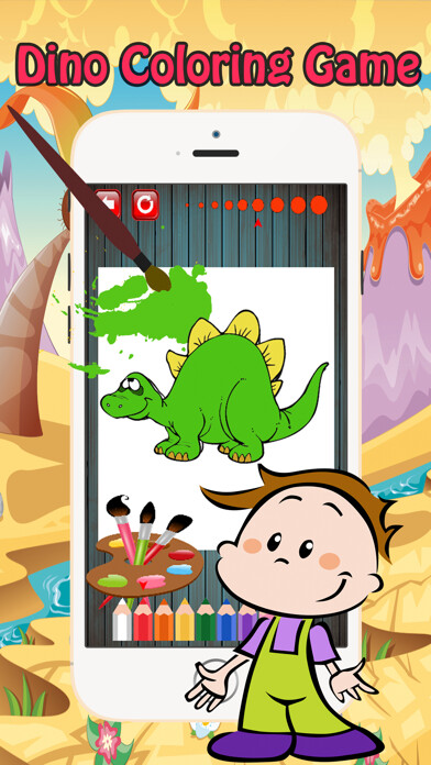 Emulate iPhone app Color ME: Dinosaur Coloring Book Pages Kids Adults using MyAndroid Emulate iPhone app Color ME: Dinosaur Coloring Book Pages Kids Adults using MyAndroid