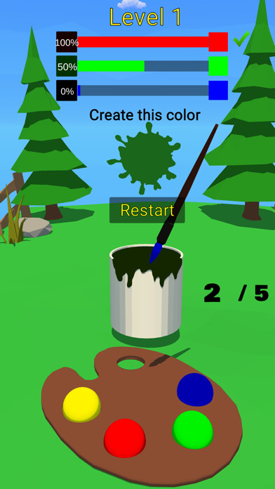 Emulate iPhone app Color Mix 3D! using MyAndroid Emulate iPhone app Color Mix 3D! using MyAndroid