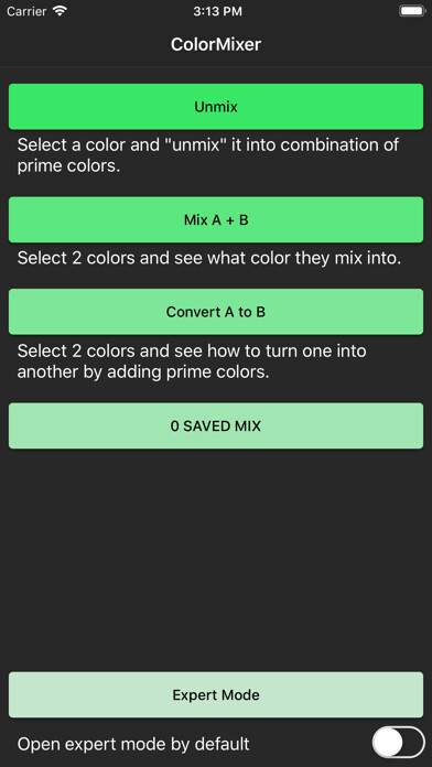 Emulate iPhone app ColorMixer Mix Unmix & Convert using MyAndroid Emulate iPhone app ColorMixer Mix Unmix & Convert using MyAndroid