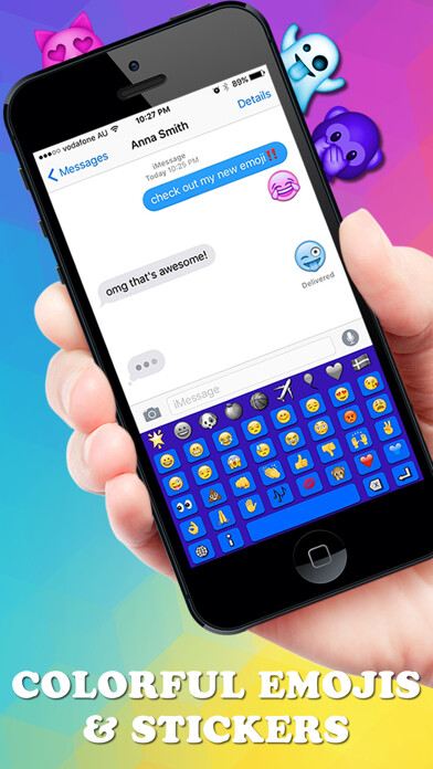 Emulate iPhone app ColorMoji FREE - Text Colorful Smiley Faces using MyAndroid Emulate iPhone app ColorMoji FREE - Text Colorful Smiley Faces using MyAndroid