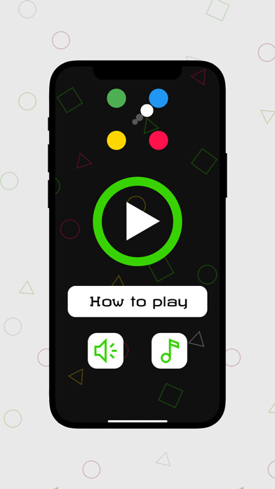 Emulate iPhone app Color Move: Swipe To Color using MyAndroid