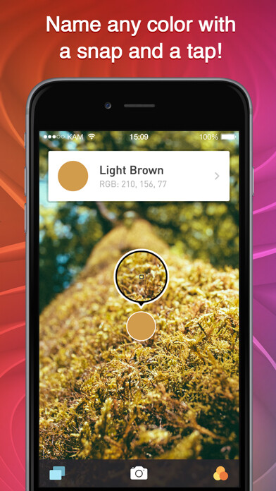 Emulate iPhone app Color Name AR Pro using MyAndroid