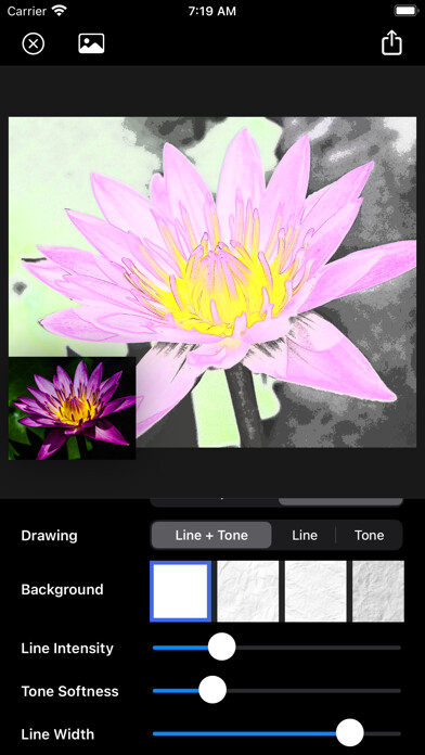 Emulate iPhone app Color Pencil - Sketch Fx using MyAndroid