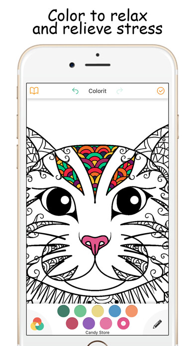 Emulate iPhone app Colorpify - Coloring Book Therapy for Adults using MyAndroid Emulate iPhone app Colorpify - Coloring Book Therapy for Adults using MyAndroid