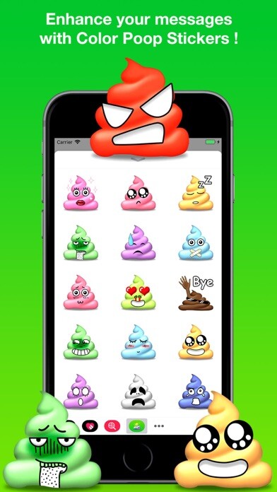 Emulate iPhone app Color Poop Stickers using MyAndroid Emulate iPhone app Color Poop Stickers using MyAndroid