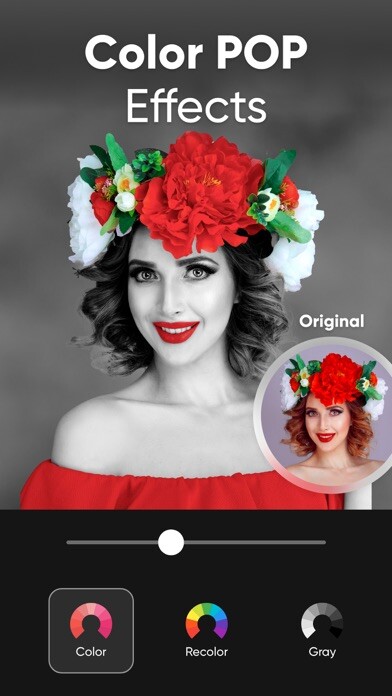 Emulate iPhone app Color Pop Effects Photo Editor using MyAndroid