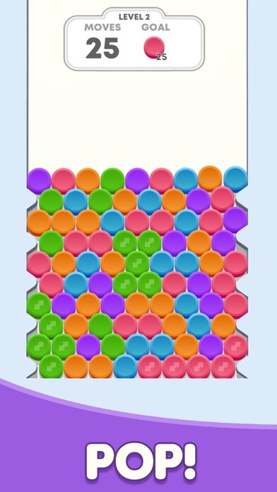 Emulate iPhone app Color Pop: Matching Puzzle using MyAndroid