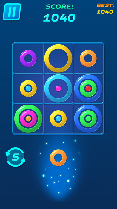 Emulate iPhone app Color Rings: Match Puzzle using MyAndroid Emulate iPhone app Color Rings: Match Puzzle using MyAndroid