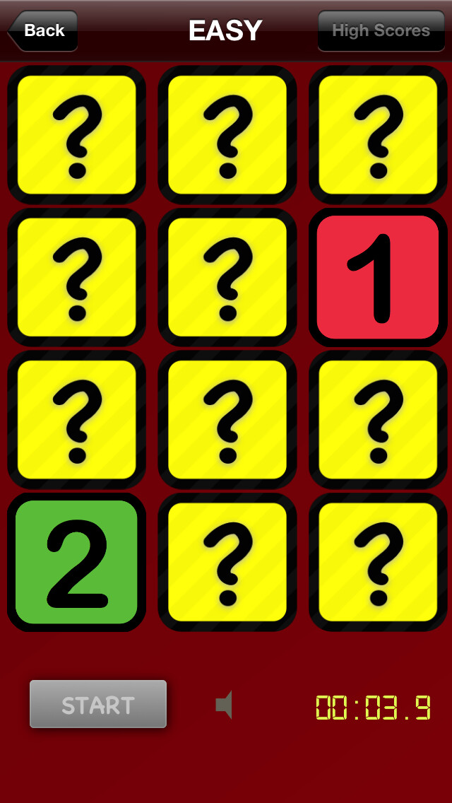 Emulate iPhone app Colors And Numbers Matching Game Lite using MyAndroid