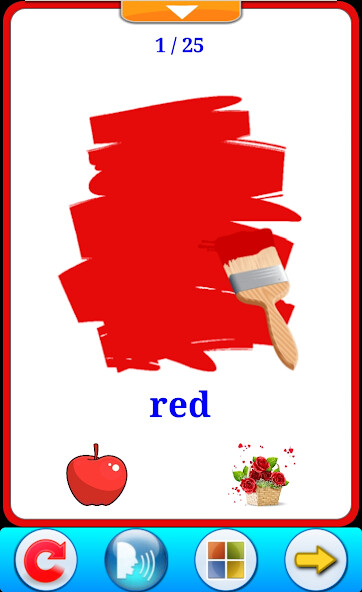 Run android online APK Colors Cards : Learn English from MyAndroid or emulate Colors Cards : Learn English using MyAndroid