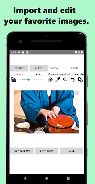 Emulate iPhone app ColorsConverter using MyAndroid