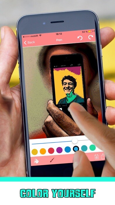 Emulate iPhone app ColorSelf using MyAndroid