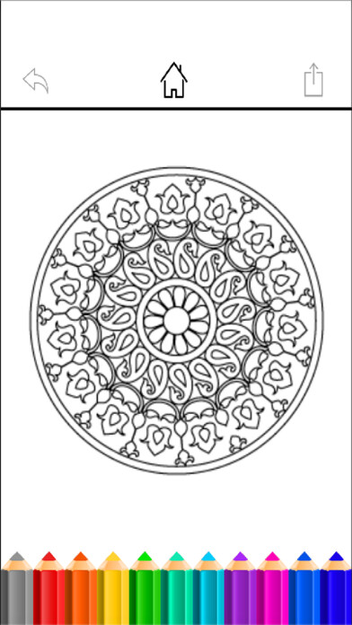 Emulate iPhone app ColorShare : Best Coloring Book for Adults - Free Stress Relieving Color Therapy in Secret Garden using MyAndroid