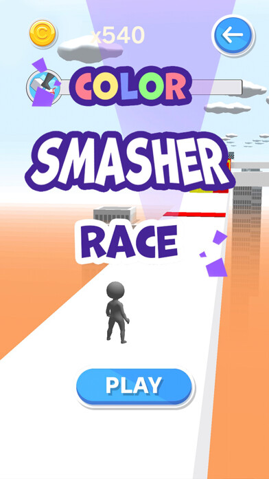 Emulate iPhone app Color Smasher Race using MyAndroid