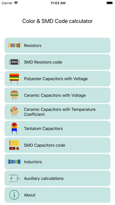 Emulate iPhone app Color & SMD Code Calculator using MyAndroid Emulate iPhone app Color & SMD Code Calculator using MyAndroid