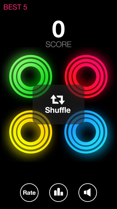 Emulate iPhone app Colors! Memorize and Repeat the Light Sequences using MyAndroid