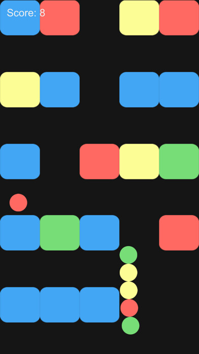 Emulate iPhone app Color Snake vs Blocks using MyAndroid