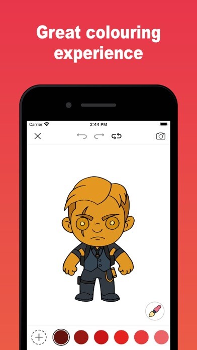 Emulate iPhone app Colortnite: Nite Coloring Game using MyAndroid