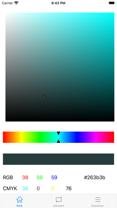 Emulate iPhone app Color Tools - RGB, CMYK, HSV using MyAndroid Emulate iPhone app Color Tools - RGB, CMYK, HSV using MyAndroid