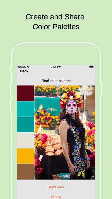 Emulate iPhone app Color Viewfinder - palette using MyAndroid Emulate iPhone app Color Viewfinder - palette using MyAndroid