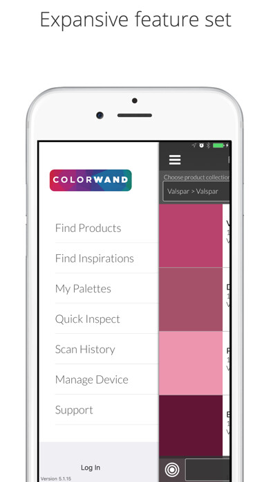 Emulate iPhone app COLORWAND using MyAndroid