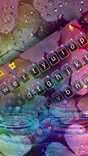 Run android online APK Color Water Drops Keyboard Background from MyAndroid or emulate Color Water Drops Keyboard Background using MyAndroid