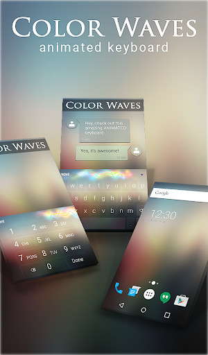 Run android online APK Color Waves Animated Keyboard + Live Wallpaper from MyAndroid or emulate Color Waves Animated Keyboard + Live Wallpaper using MyAndroid