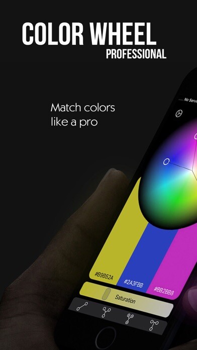 Emulate iPhone app Color Wheel Professional using MyAndroid