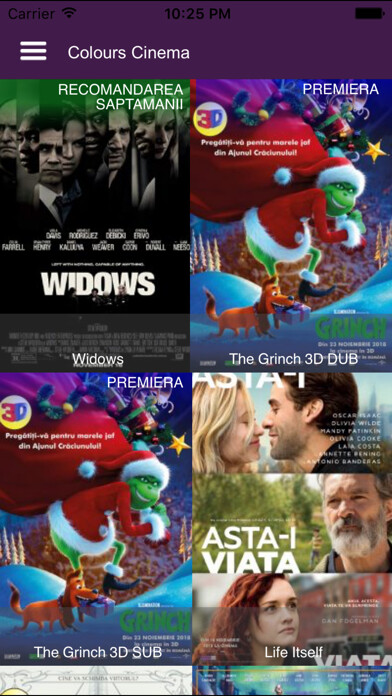 Emulate iPhone app Colours Cinema using MyAndroid