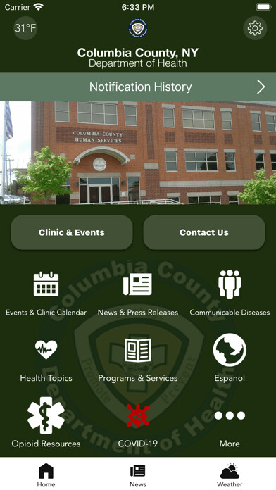 Run android online APK Columbia County NY Health from MyAndroid or emulate Columbia County NY Health using MyAndroid