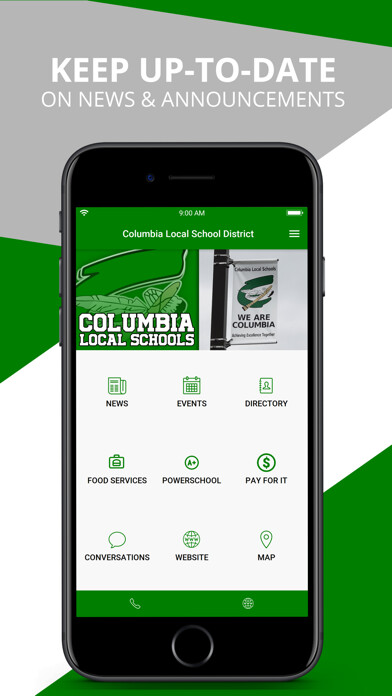 Emulate iPhone app Columbia Local School District using MyAndroid Emulate iPhone app Columbia Local School District using MyAndroid