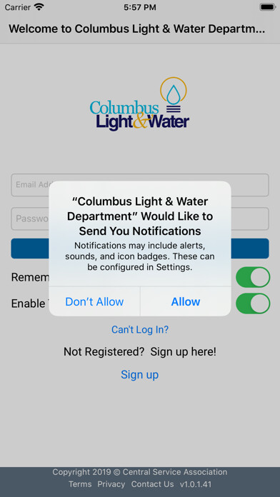 Emulate iPhone app Columbus Light & Water Dept using MyAndroid Emulate iPhone app Columbus Light & Water Dept using MyAndroid