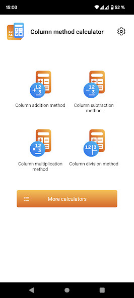 Run android online APK Column method calculator from MyAndroid or emulate Column method calculator using MyAndroid Run android online APK Column method calculator from MyAndroid or emulate Column method calculator using MyAndroid