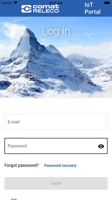 Emulate iPhone app ComatReleco IoT Portal using MyAndroid Emulate iPhone app ComatReleco IoT Portal using MyAndroid