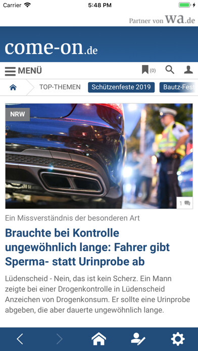 Emulate iPhone app come-on.de using MyAndroid