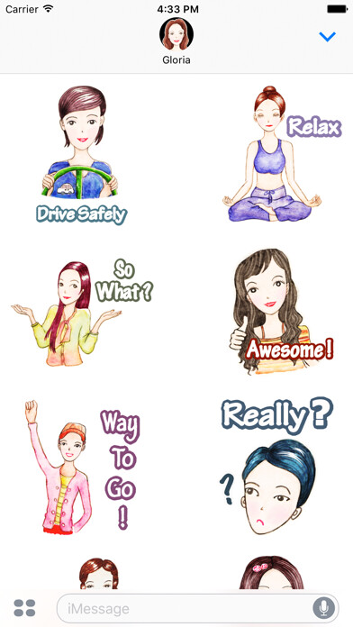 Emulate iPhone app Come On Girls Daily Stickers using MyAndroid Emulate iPhone app Come On Girls Daily Stickers using MyAndroid
